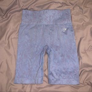 Gymshark Adapt Animal Butterfly Light Blue Seamless Cycling Shorts